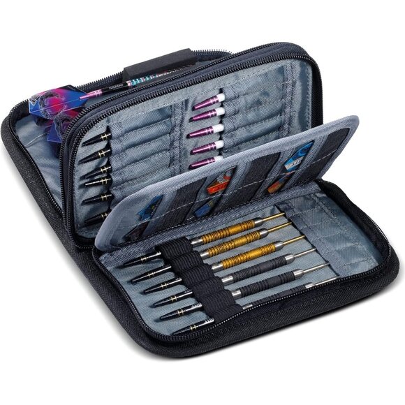 🆕Men Black Leather Firestone Darts Wallet Snakebite, RFID Blocking, Slim Design - Picture 4 of 6